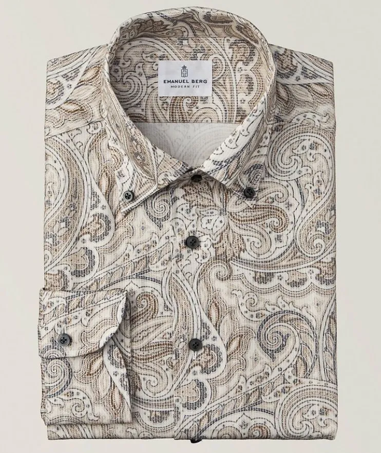Bellagio Paisley Brushed Twill Shirt