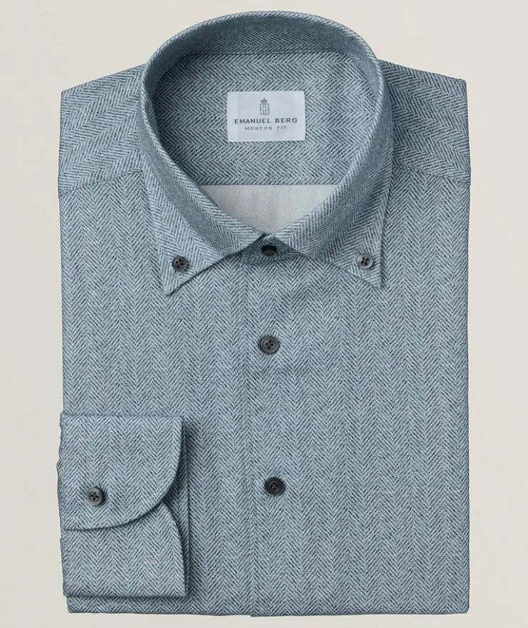 Bellagio Sartorial Herringbone Dress Shirt