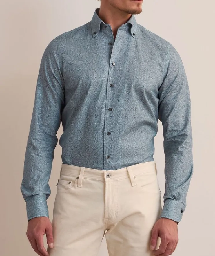 Bellagio Sartorial Herringbone Dress Shirt