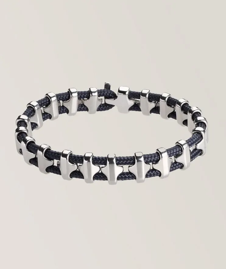 Bold Bob Shield Beaded Rope Bracelet