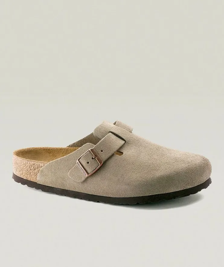 Boston Suede Soft Footbed Mules