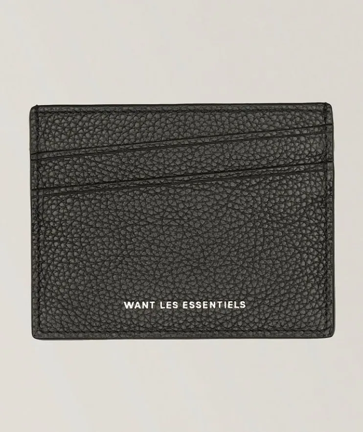Branson Pebble-Grained Leather Cardholder