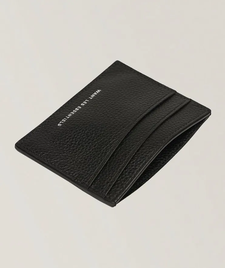 Branson Pebble-Grained Leather Cardholder