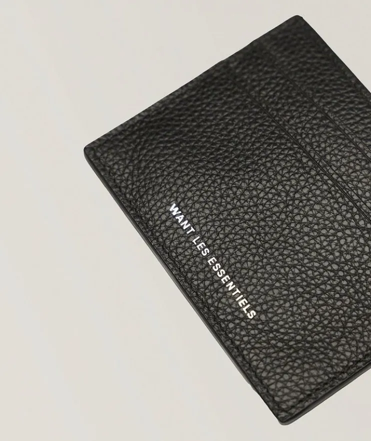 Branson Pebble-Grained Leather Cardholder