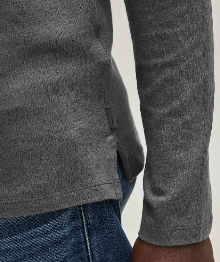 Broken Stitch Pima Cotton Henley