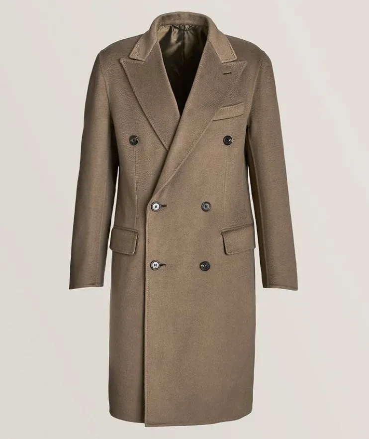 Brushed Cashmere Overcoat