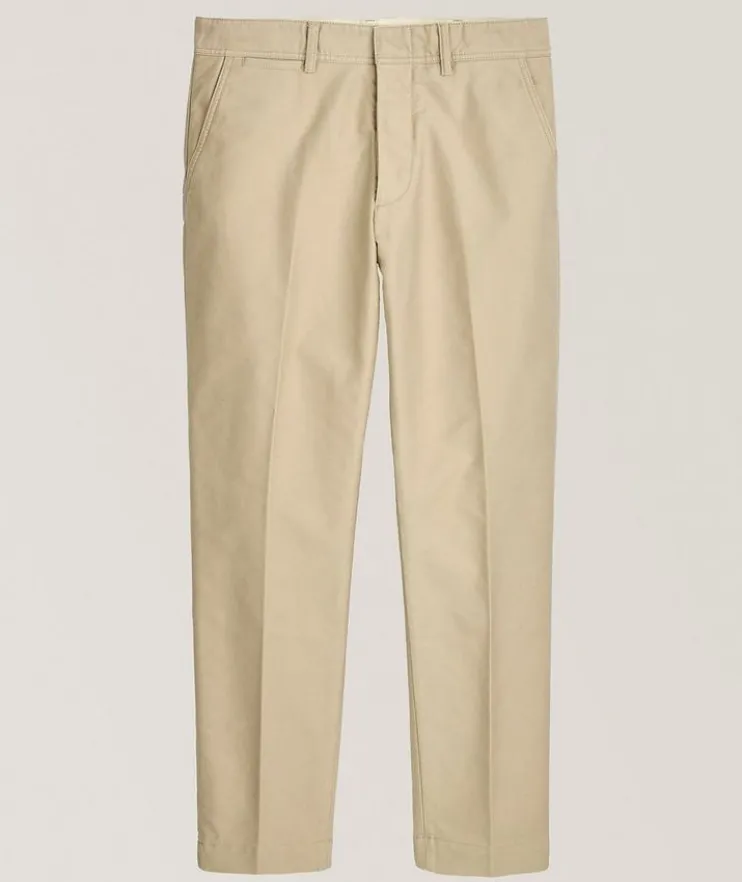 Brushed Cotton Satin Chinos