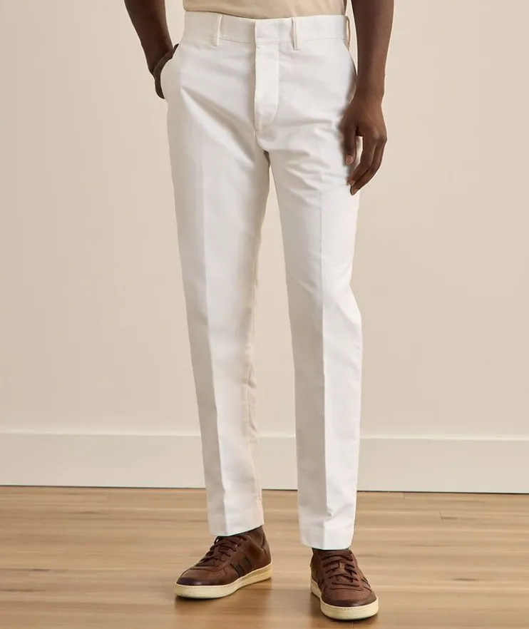 Brushed Cotton Satin Chinos