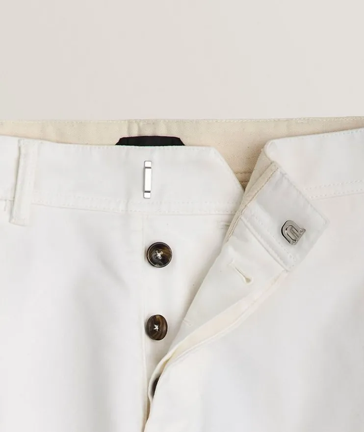 Brushed Cotton Satin Chinos