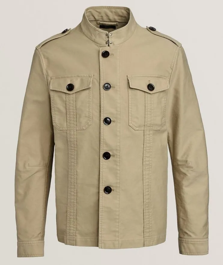 Brushed Cotton Satin Overshirt