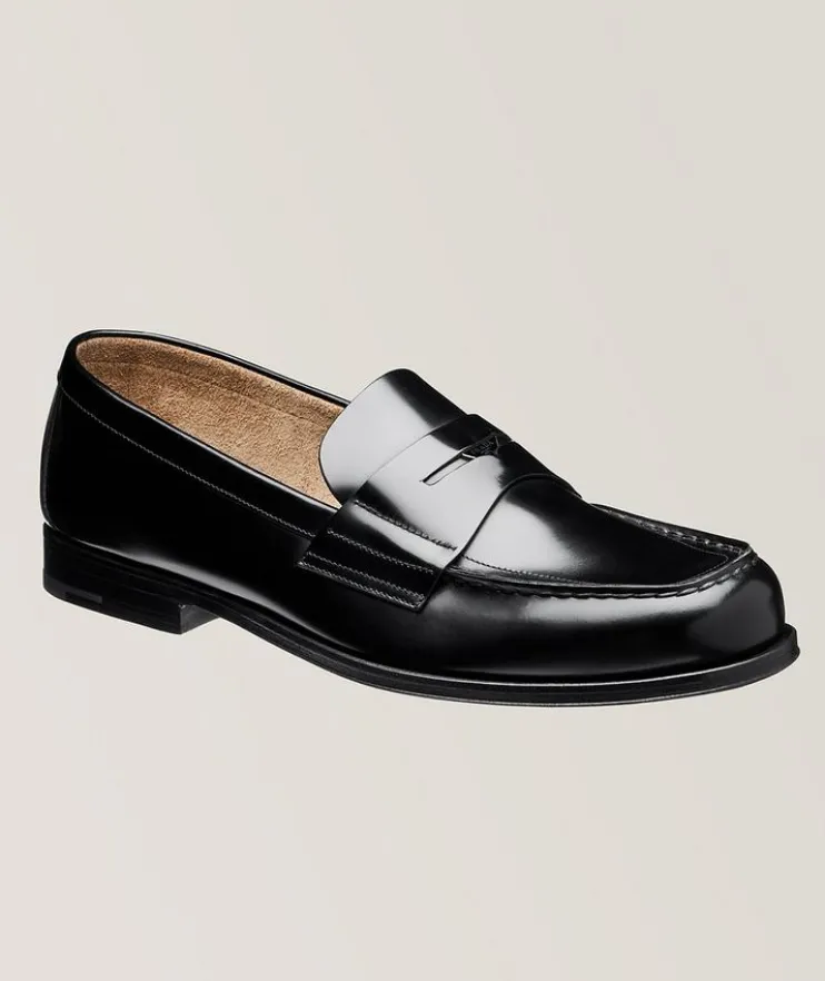 Brushed Spazzolato Leather Loafers