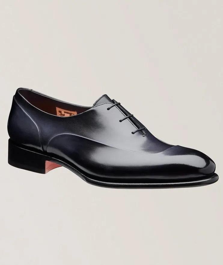 Burnished Leather Oxfords