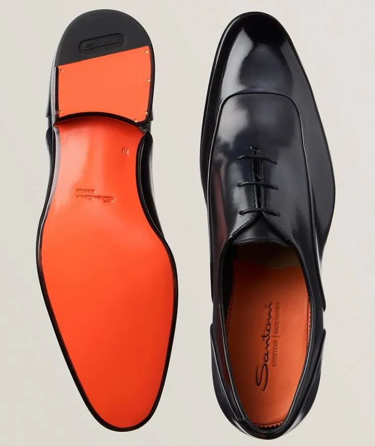 Burnished Leather Oxfords