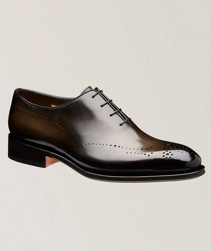 Burnished Leather Oxford Brogues