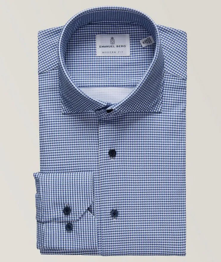 Byron Houndstooth 4Flex Stretch Dress Shirt