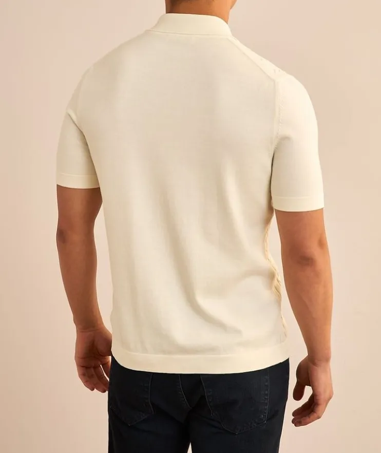 Cable-Knit Cotton Shirt