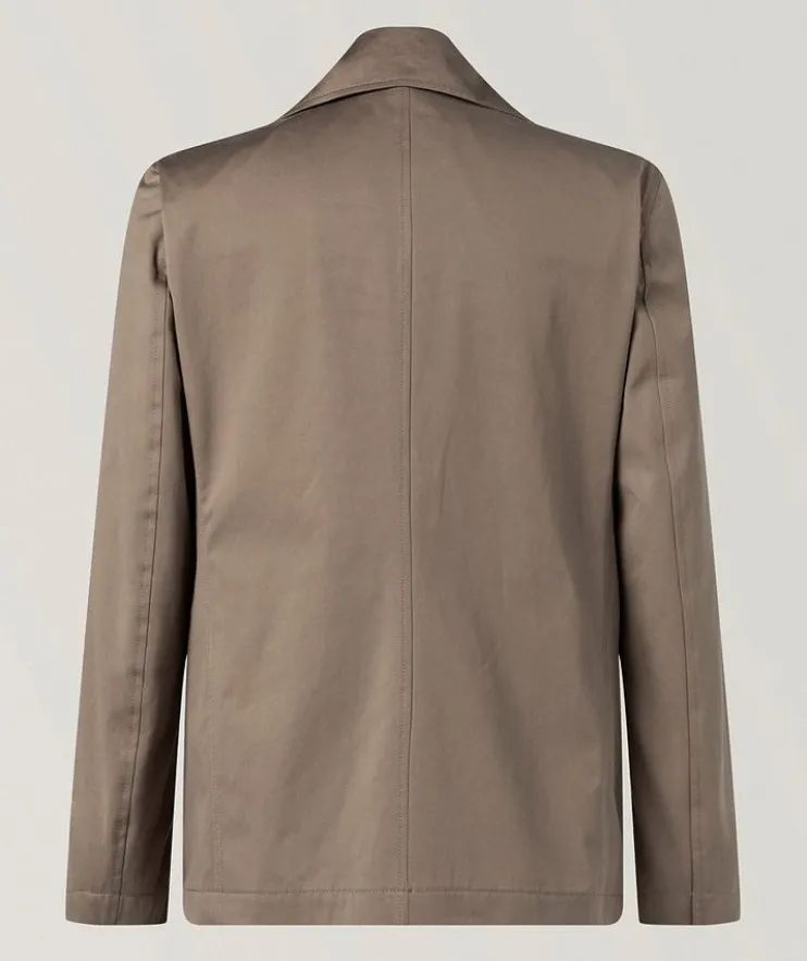 Cabos Cotton Twill Double-Breasted Peacoat