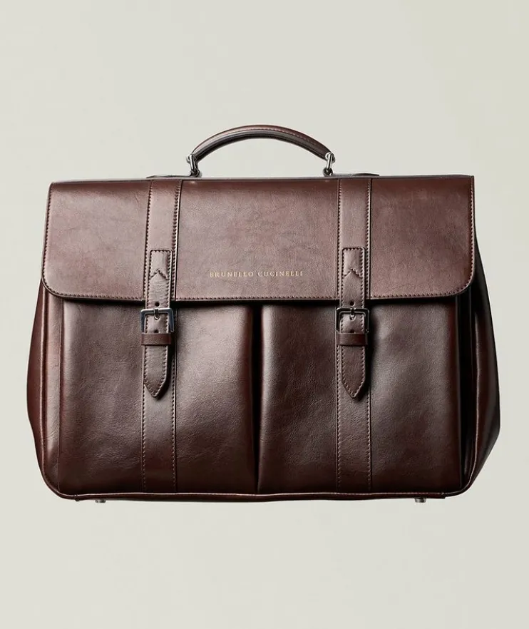 Calfskin Leather Briefcase