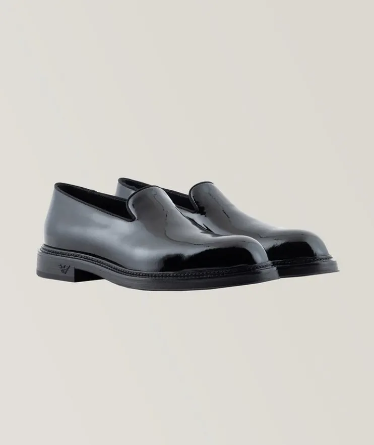 Calfskin Leather Slip-Ons