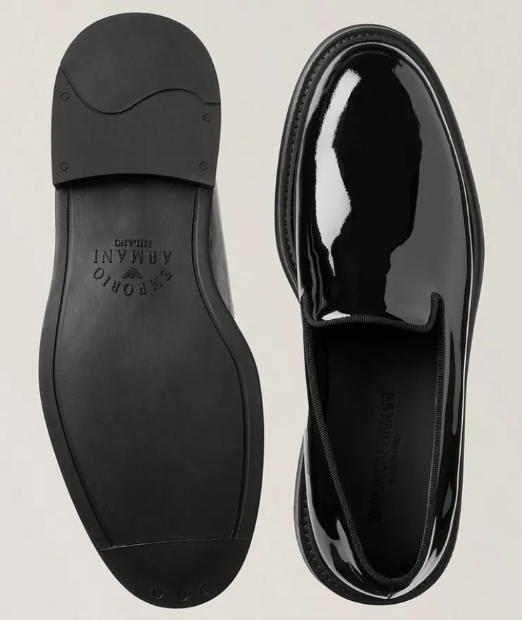 Calfskin Leather Slip-Ons