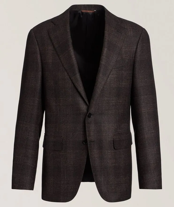 Capri Basketweave Wool-Blend Sport Jacket