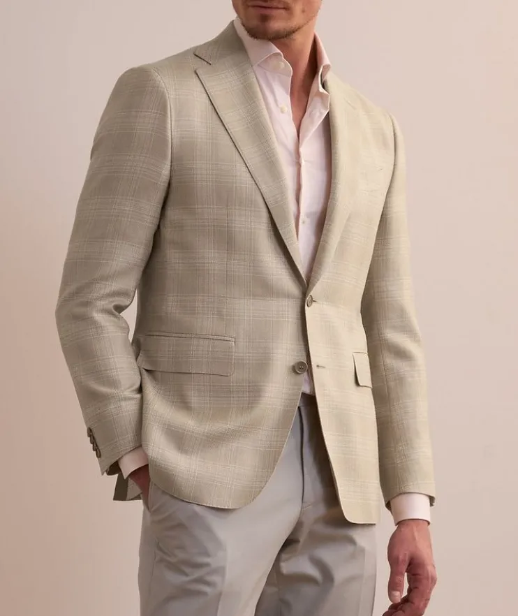 Capri Check Wool-Blend Sport Jacket