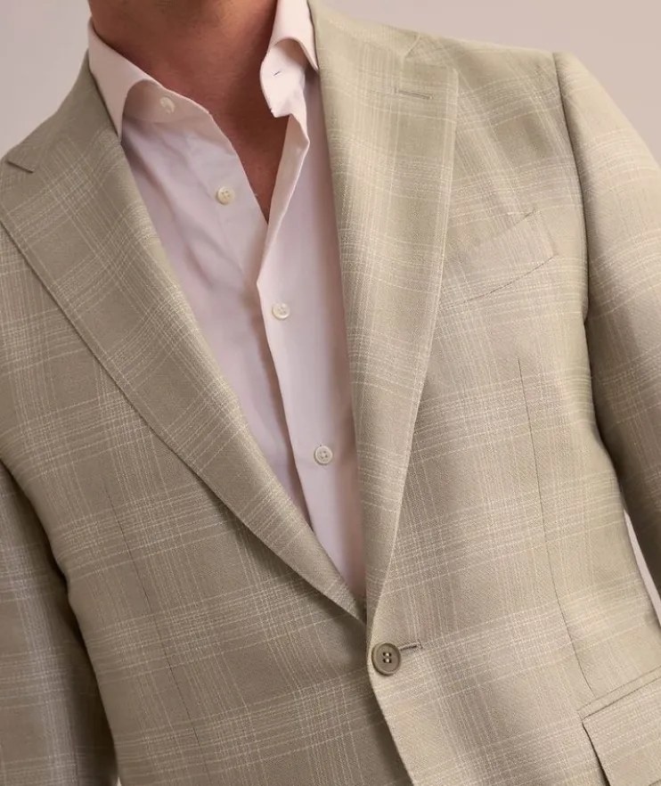 Capri Check Wool-Blend Sport Jacket