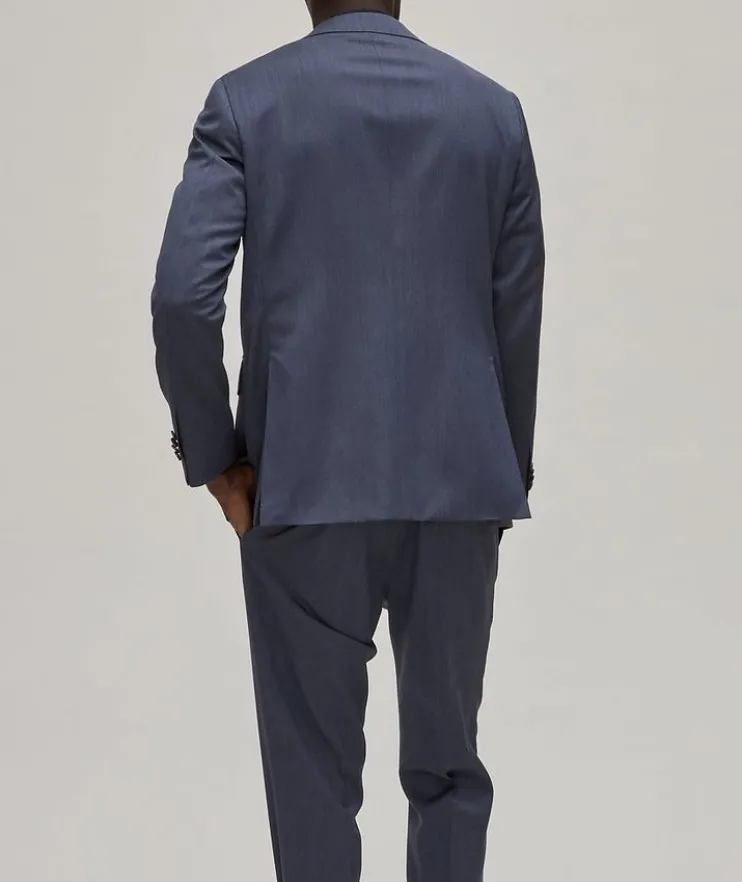 Capri Denim-Effect Wool Suit