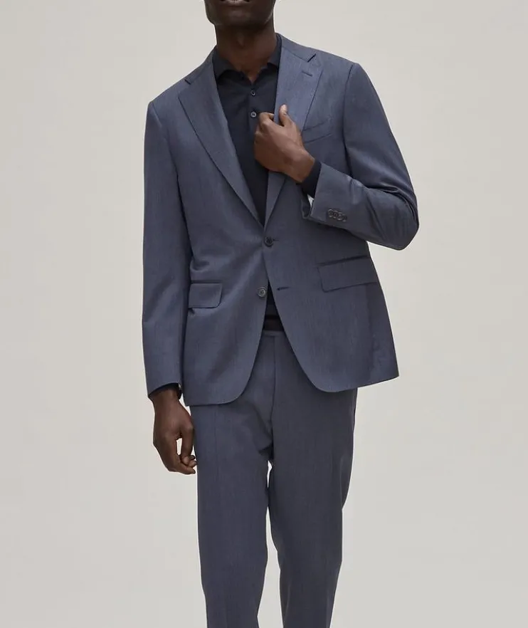 Capri Denim-Effect Wool Suit