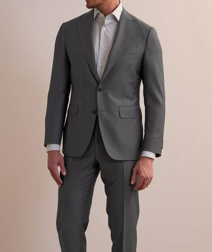Capri Nailhead Wool-Mohair Suit