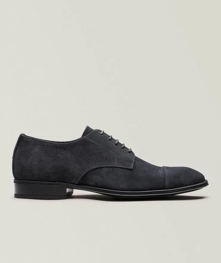 Cap-Toe Suede Derbies