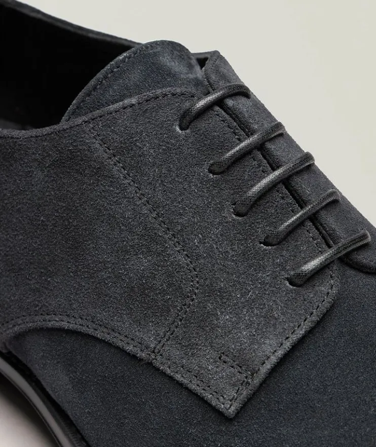 Cap-Toe Suede Derbies