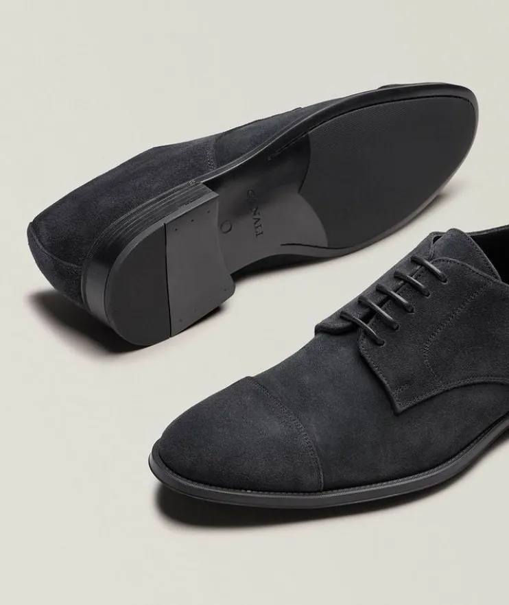 Cap-Toe Suede Derbies