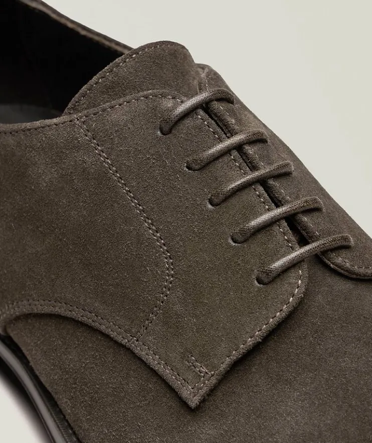 Cap-Toe Suede Derbies