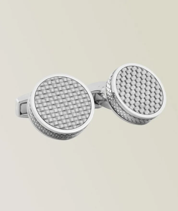 Carbon Tablet Cufflinks