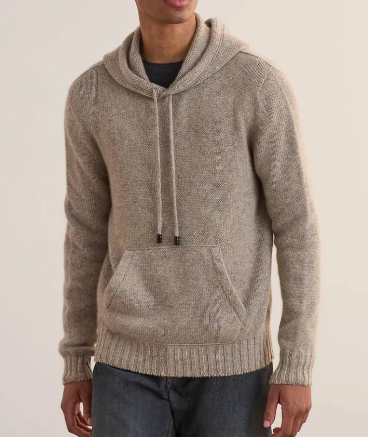 Cashmere Drawstring Hooded Sweater