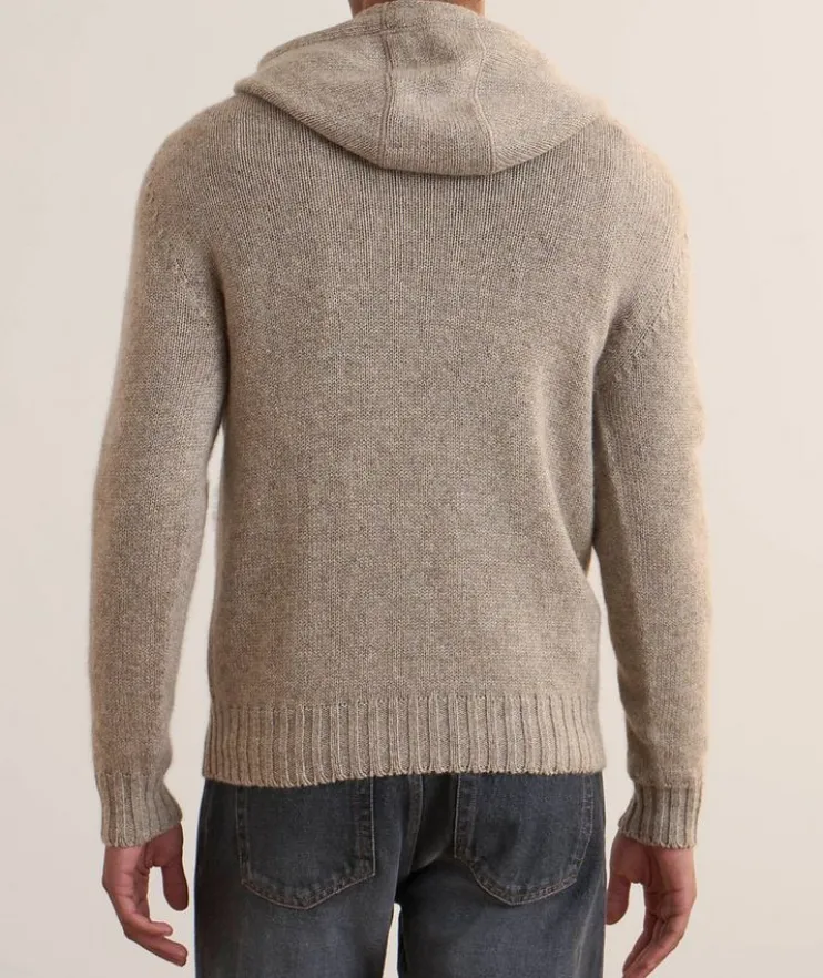 Cashmere Drawstring Hooded Sweater