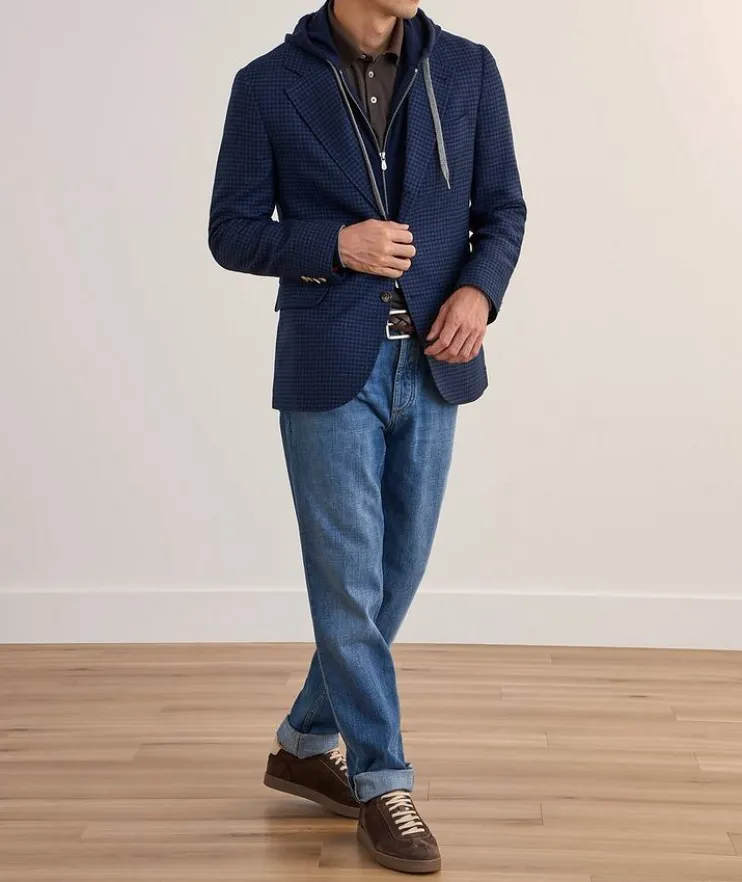 Cashmere Full-Zip Hooded Sweater