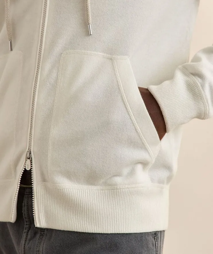 Cashmere Full-Zip Hooded Sweater