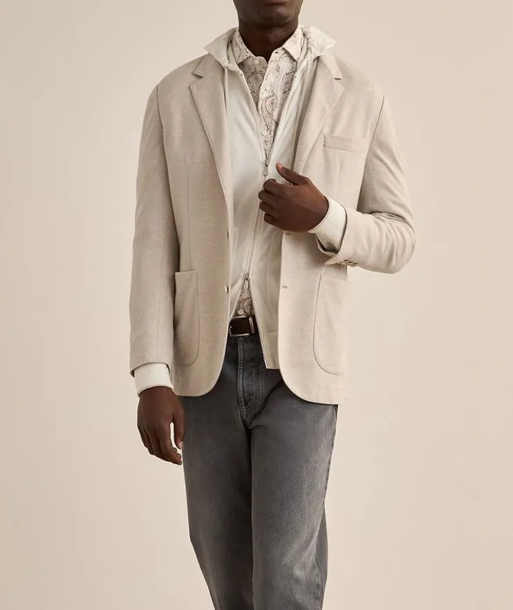 Cashmere Full-Zip Hooded Sweater