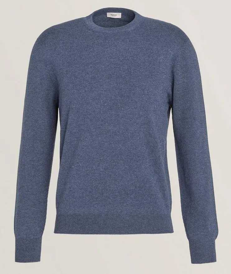 Cashmere Jersey Crewneck Sweater
