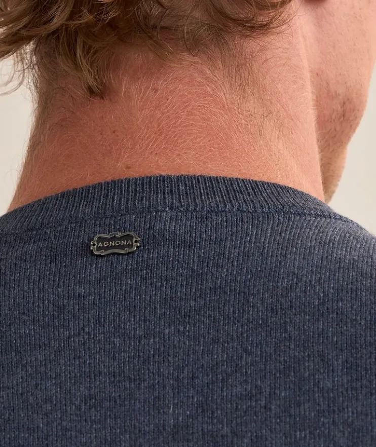 Cashmere Jersey Crewneck Sweater