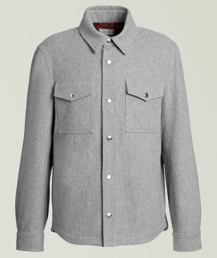 Cashmere Padded Overshirt