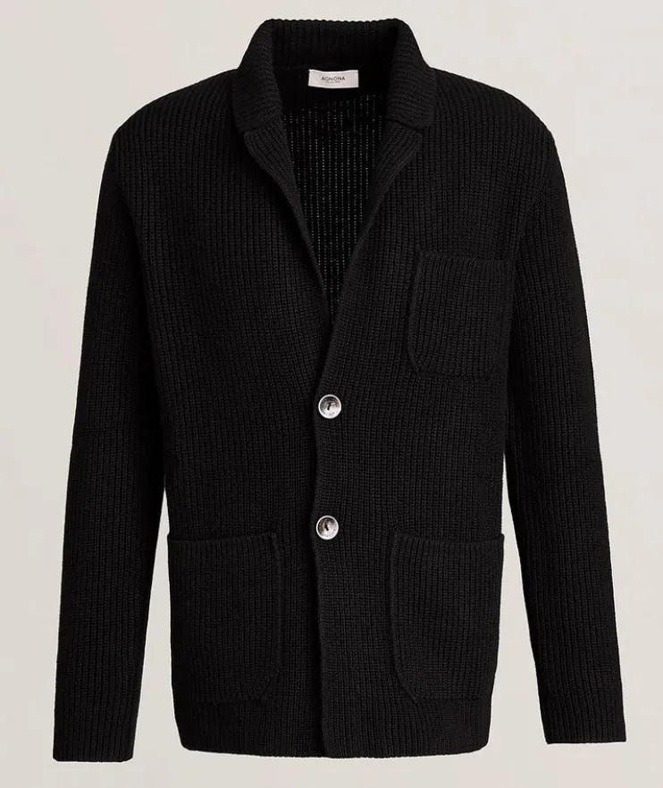 Cashmere Pearl Stitch Cardigan