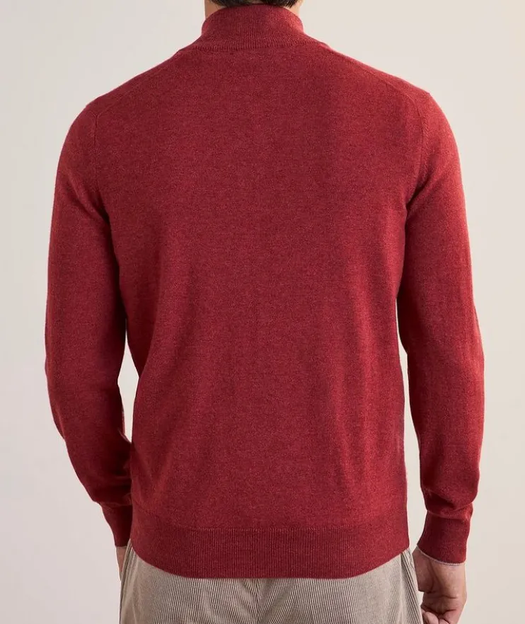 Cashmere Quarter-Zip Sweater