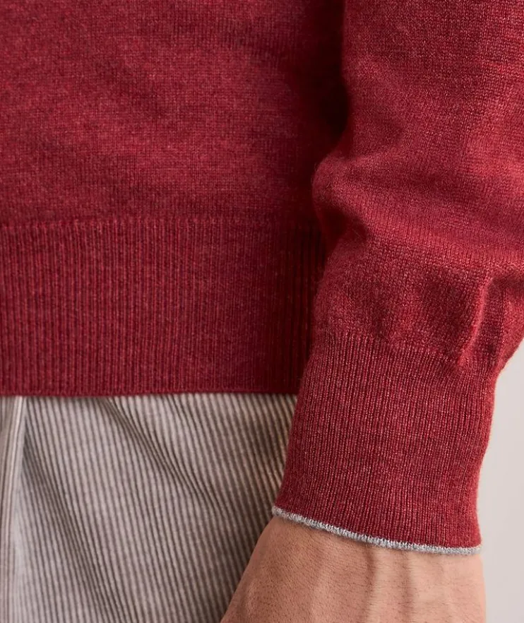 Cashmere Quarter-Zip Sweater