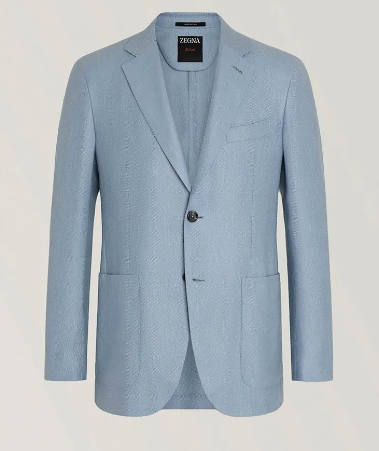Cashmere, Silk & Linen Sport Jacket