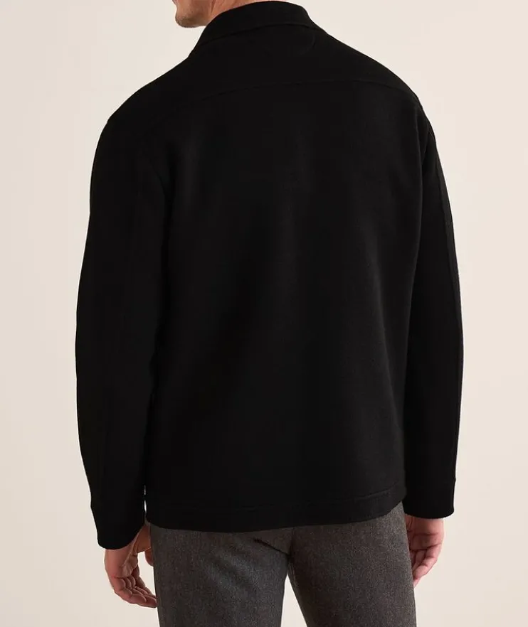 Cashmere Trucker Bomber Jacket