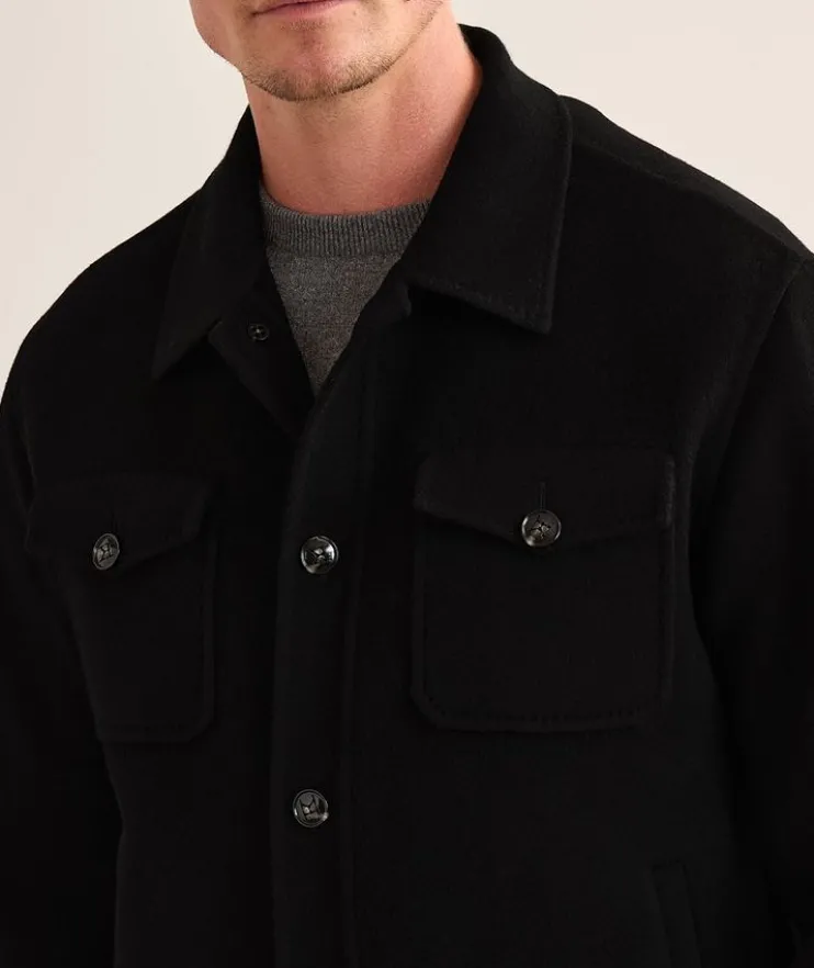 Cashmere Trucker Bomber Jacket