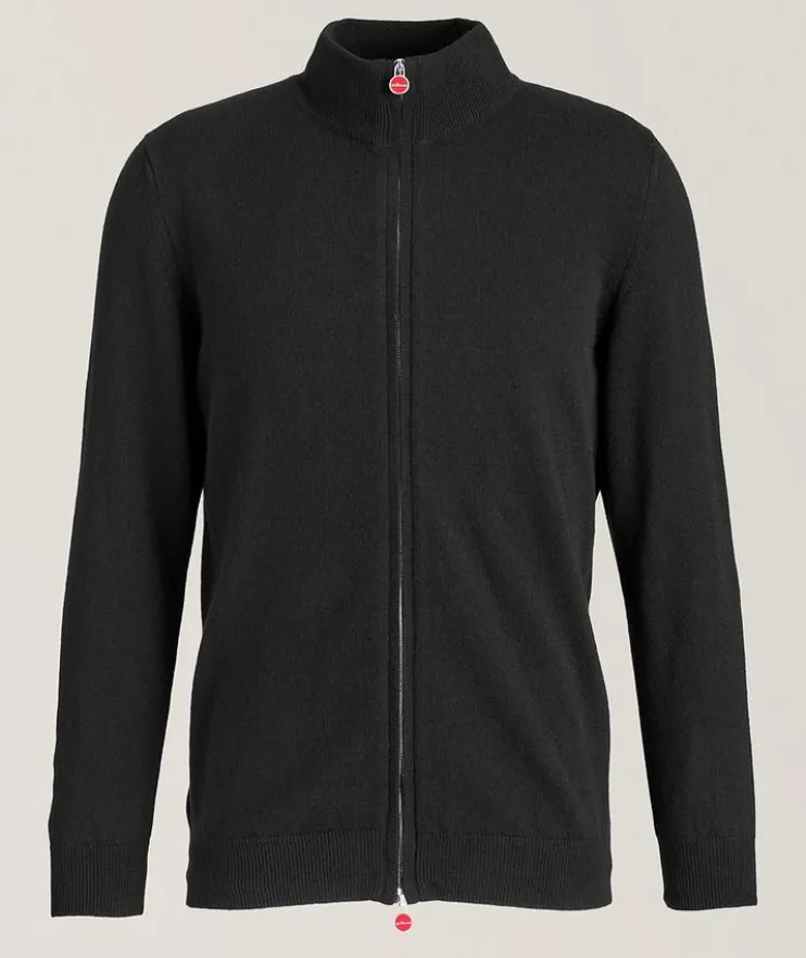 Cashmere Zip-up Cardigan